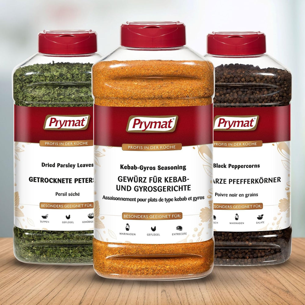 Prymat Gyros Gewürzmischung 900g – aromatische, pikante Mischung für Döner, Kebab, Hähnchen, Lamm und Grillgerichte – ideal zum Grillen, Braten und Würzen mediterraner Fleischgerichte