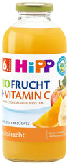 Hipp Băuturi organice cu suc de fructe +, multifructe cu vitamina C, pachet de 6 (6 x 0,5 L) Mama si Copilul Naty Shop 6 x 500 ml Multifruct