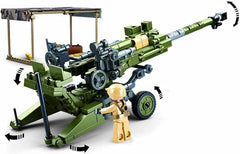 Sluban- Modell Bricks-M777 Howitzer 258 Stück, M38-B0890, Mehrfarbig