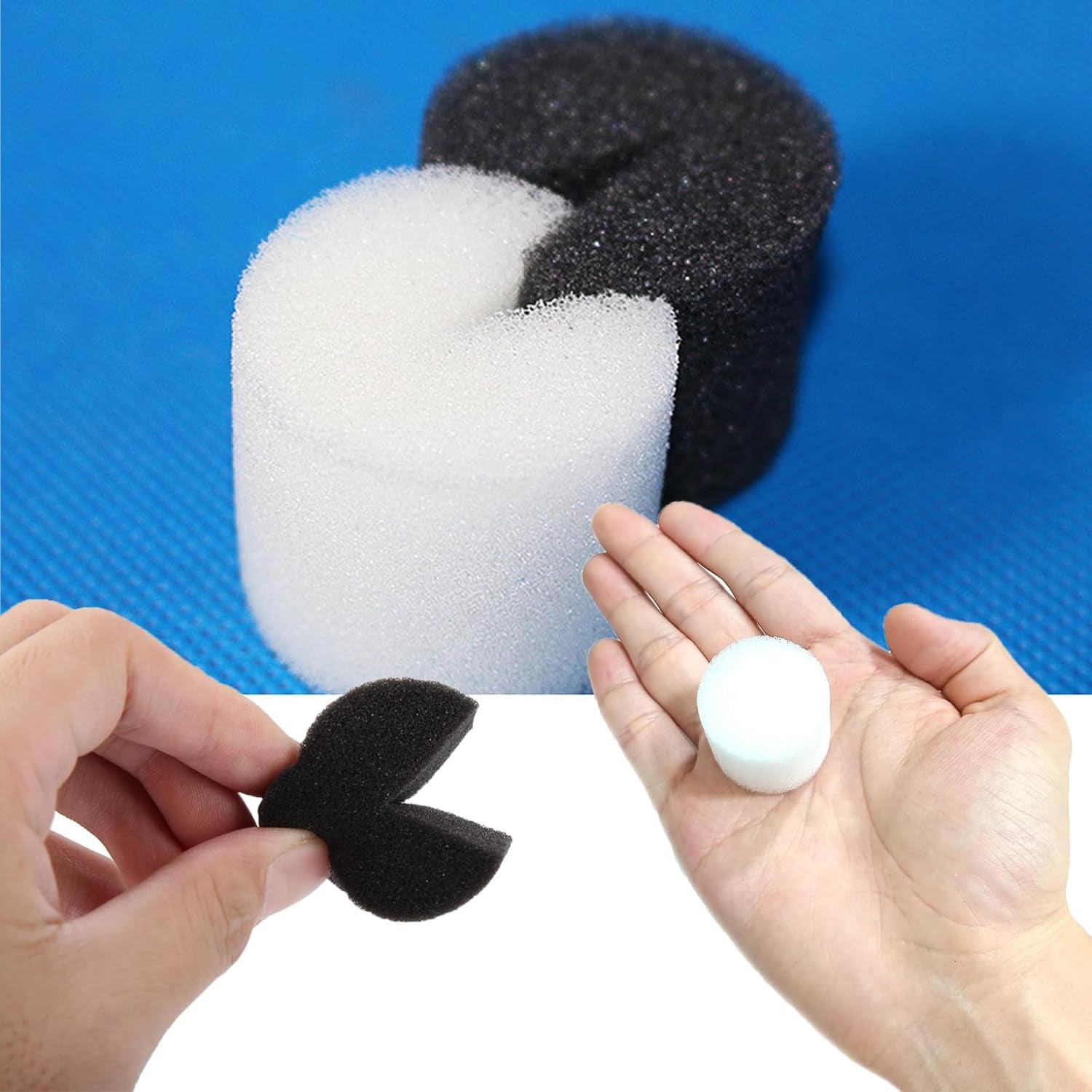 50 de bucăți de bureți hidroponici de 32 * 30 mm, propagare din vată de rocă, sistem hidroponic, bloc de burete de propagare, bureți de răsaduri, sistem hidroponic de seră, pentru cultivarea răsadurilor de legume și flori