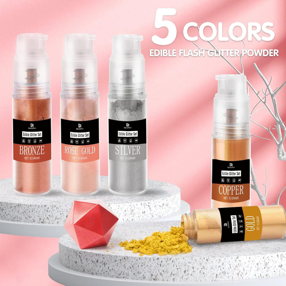 DecoRom, glitter comestibil, praf, 10 grame Glitter Naty Shop