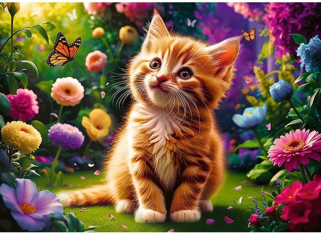 Trefl - Pisica drăguță - Puzzle 500 elemente - Diy Puzzle cu animale, divertisment creativ, distracție, puzzle clasic pentru adulți și copii de la 10 ani în sus Puzzle Naty Shop