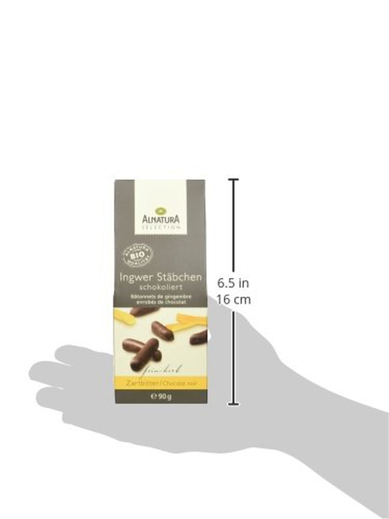 Batoane de ghimbir acoperite cu ciocolată organică Selection, 90g