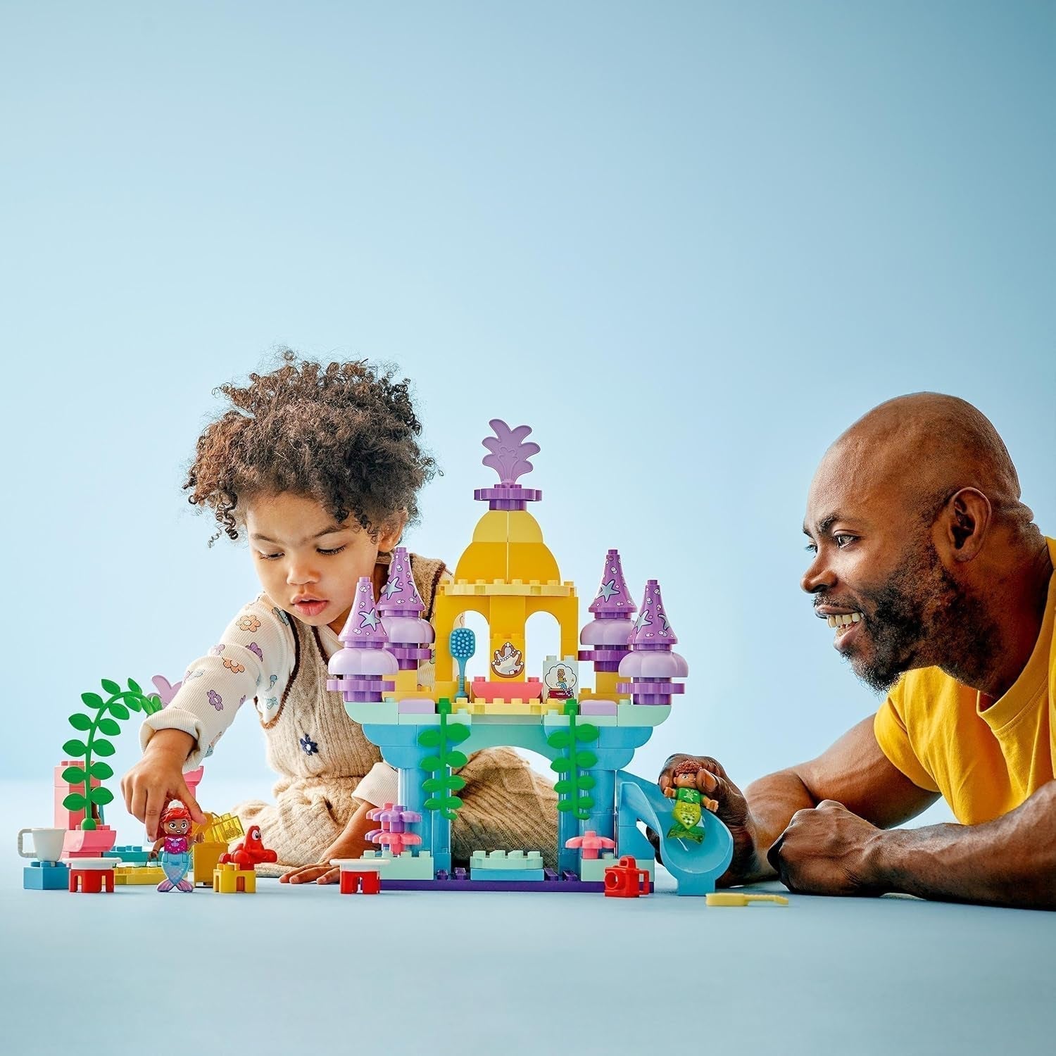 LEGO DUPLO | Disney Ariel's Magical Underwater Palace, jucărie educativă pentru Ariel sirena, castel subacvatic pentru copii cu vârsta de peste 2 ani 10435 Seturi de constructie Besuche den LEGO-Store