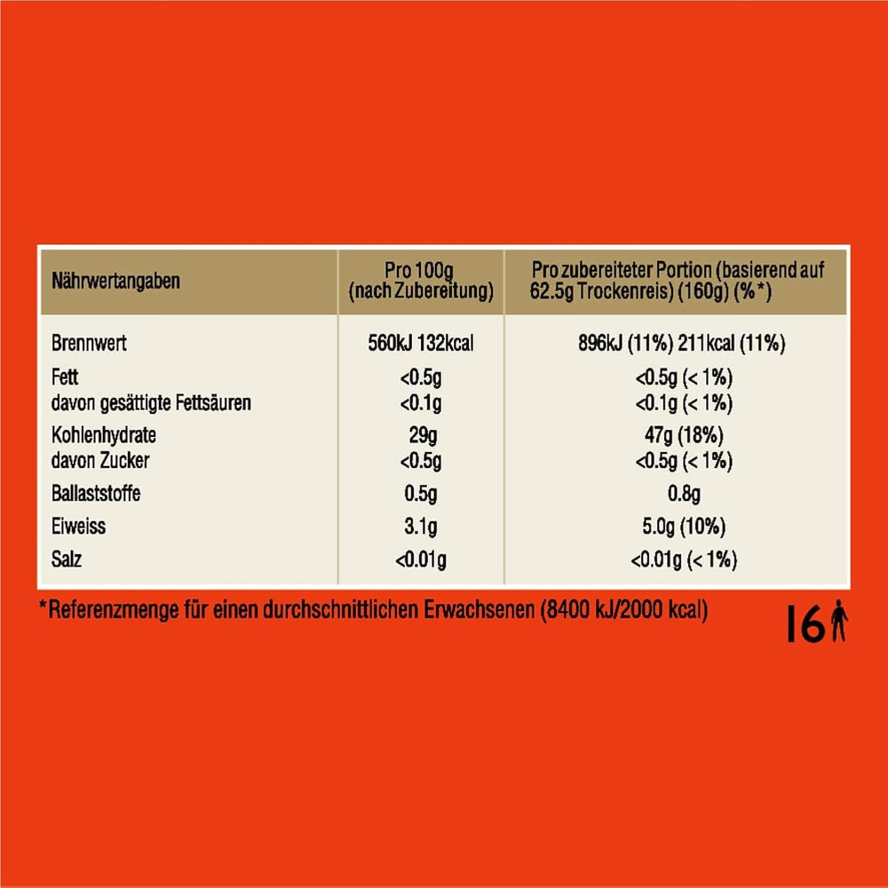 Orez Basmati original Ben's, fierbere în pungă timp de 10 minute, 6 pachete (6 x 1 kg)