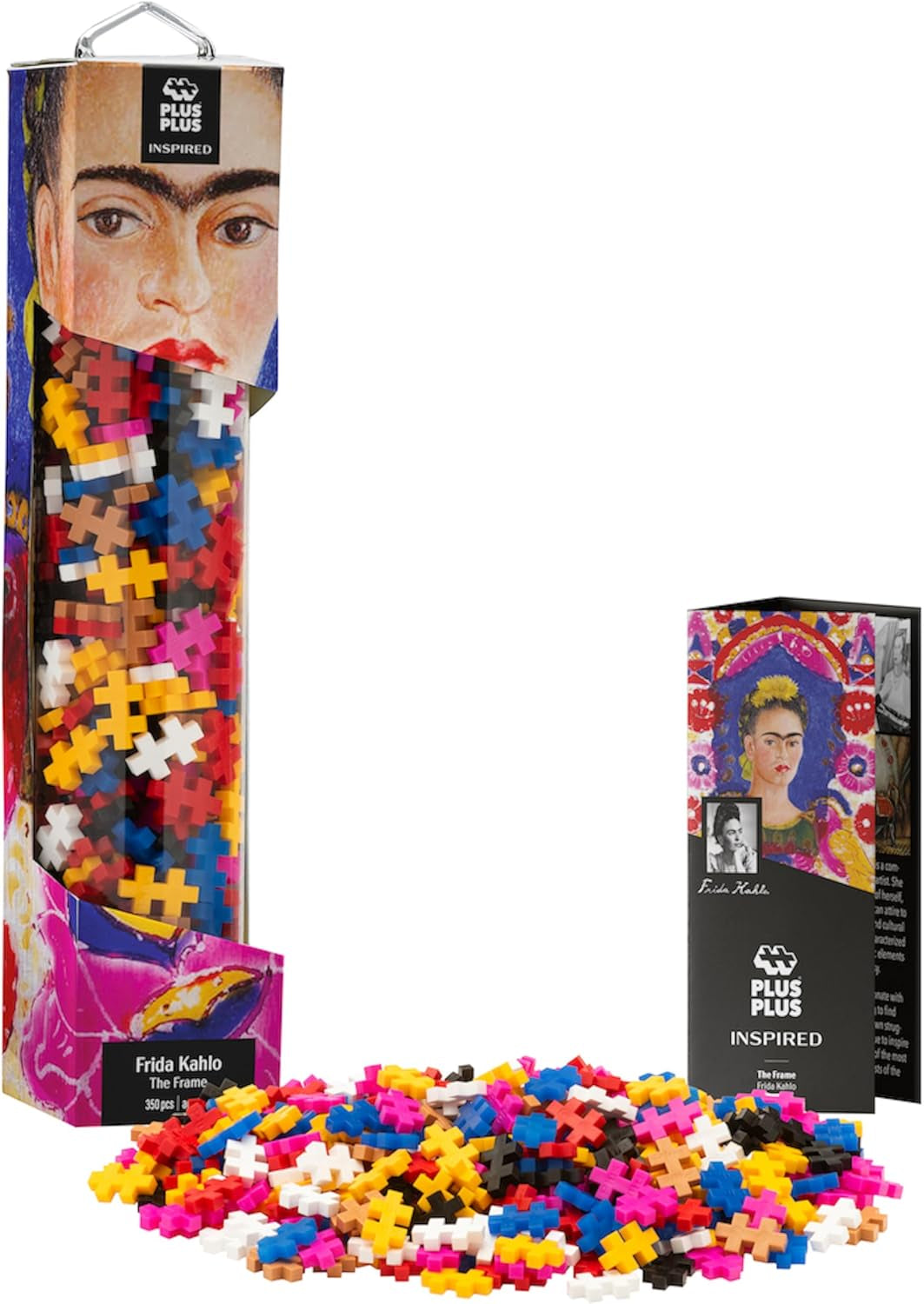 Plus-Plus 5163 Geniales Konstruktionsspielzeug, Sonnenblumen von Vincent Van Gogh, Inspired-Edition, Kreativ-Bausteine Tube, 350 Teile, Sunflowers