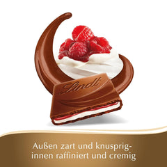 Lindt Chocolate Creation Zmeură Panna Cotta, Cadou de Ciocolată, Baton de Ciocolată, 150g (Pachet de 5)