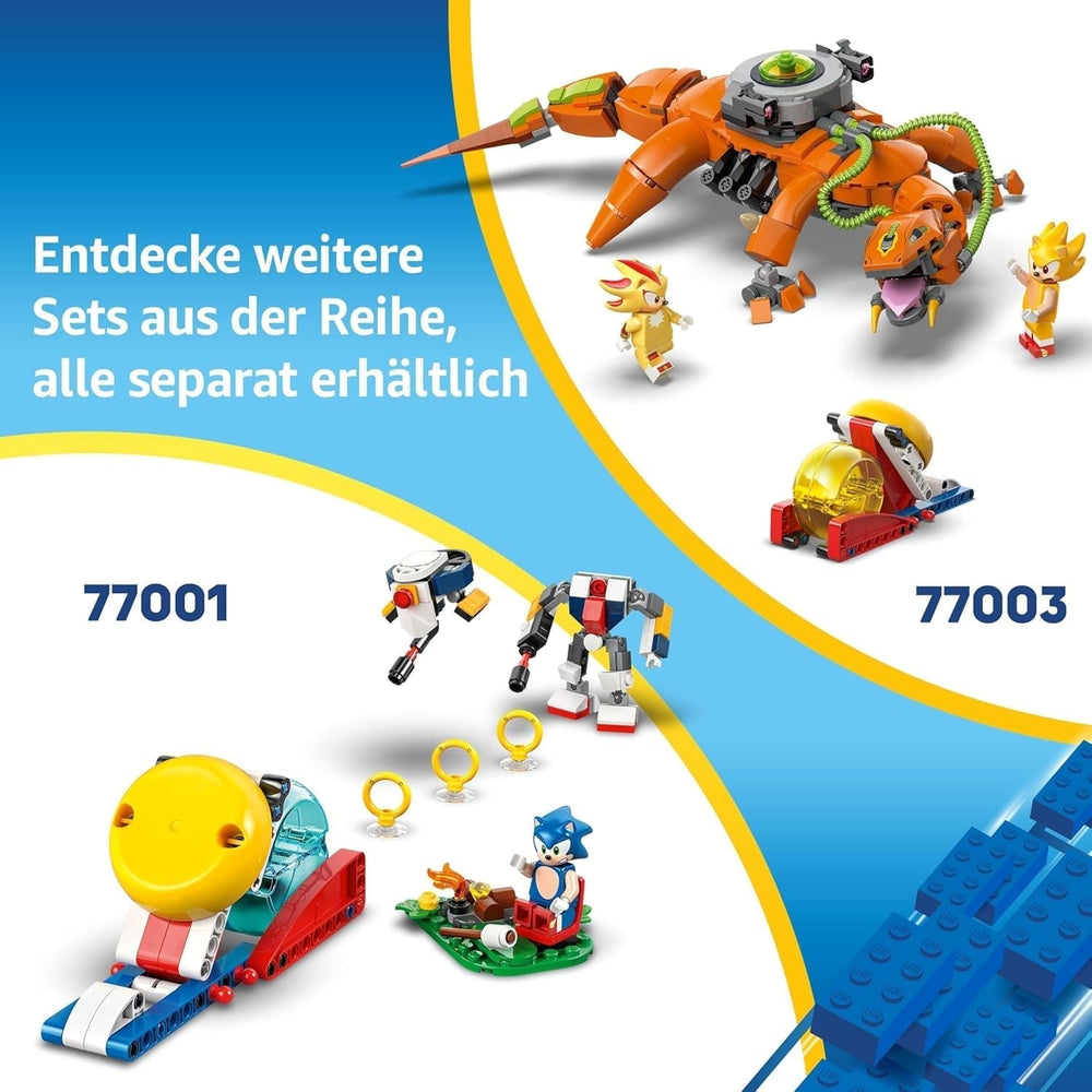 LEGO Sonic the Hedgehog Cyclone Vs. Metal Sonic - Jucărie Mechs de colecționat cu 2 minifigurine de jocuri video - Idee de cadou pentru băieți și fete de la 8 ani și adolescenți fani ai jocurilor 77002 Seturi de constructie Besuche den LEGO-Store