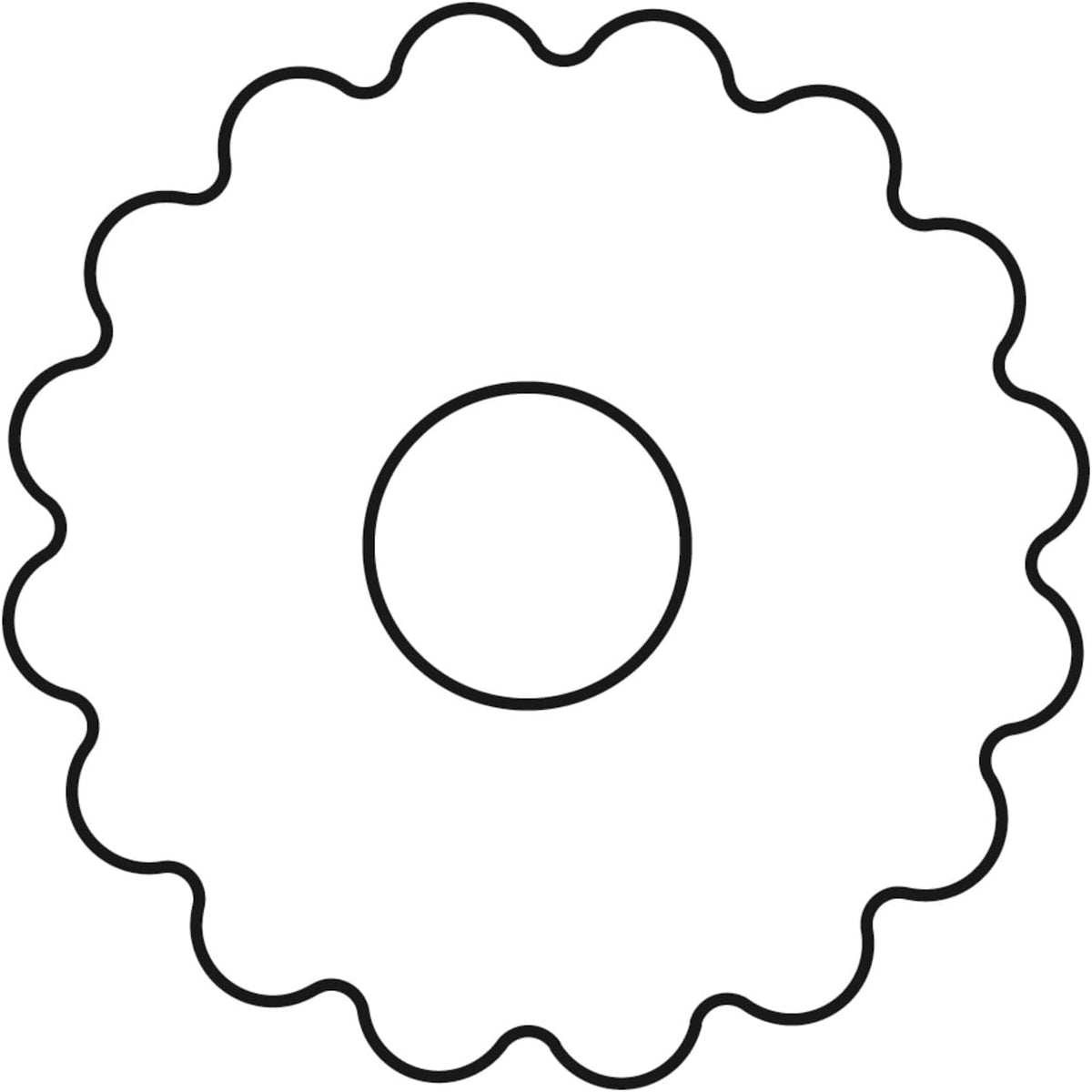 Formă de biscuiți originală Linzer cu ejector, formă de biscuiți cu gaură de 5 cm, formă de biscuiți de Crăciun, formă pentru biscuiți, biscuiți și fondant