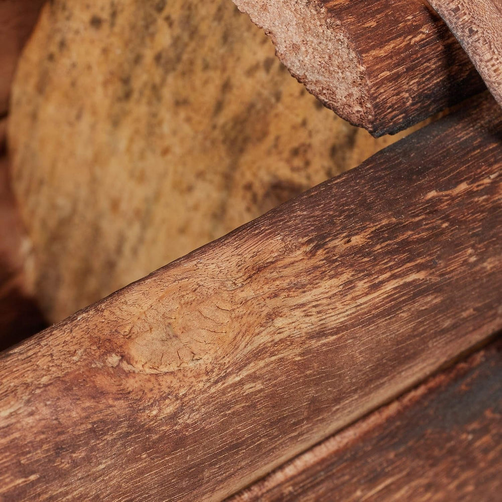 Ghiveci Relaxdays, lemn flambat, 2 piese, decorațiune de grădină, jumătate de butoi pentru flori, design vintage, ÎL: 11x20x9 cm, natural