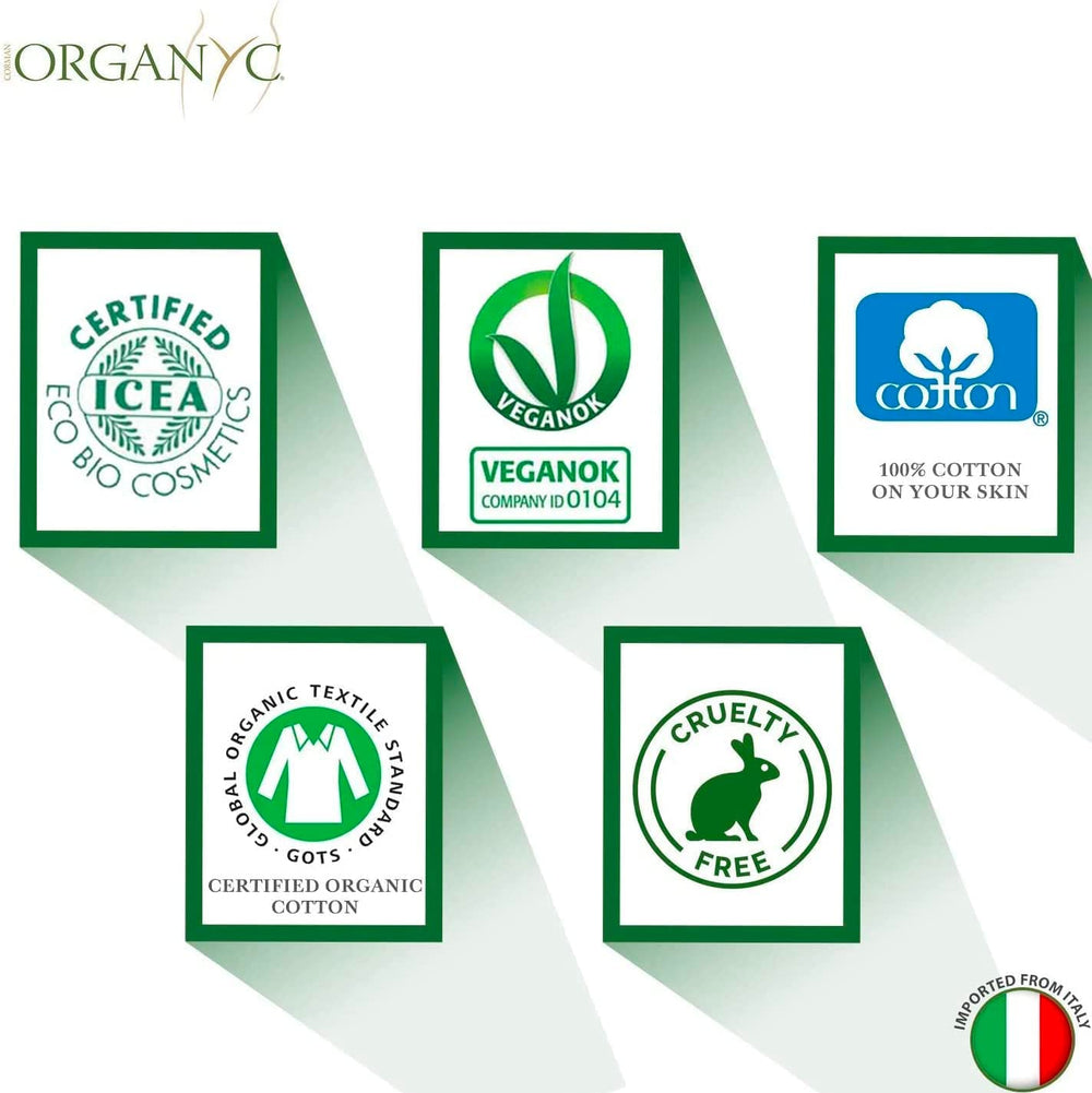 Șervețele umede Organyc Moist Intimate, fabricate din bumbac 100% organic certificat - 4 pachete a câte 20 de șervețele (80 de șervețele în total)