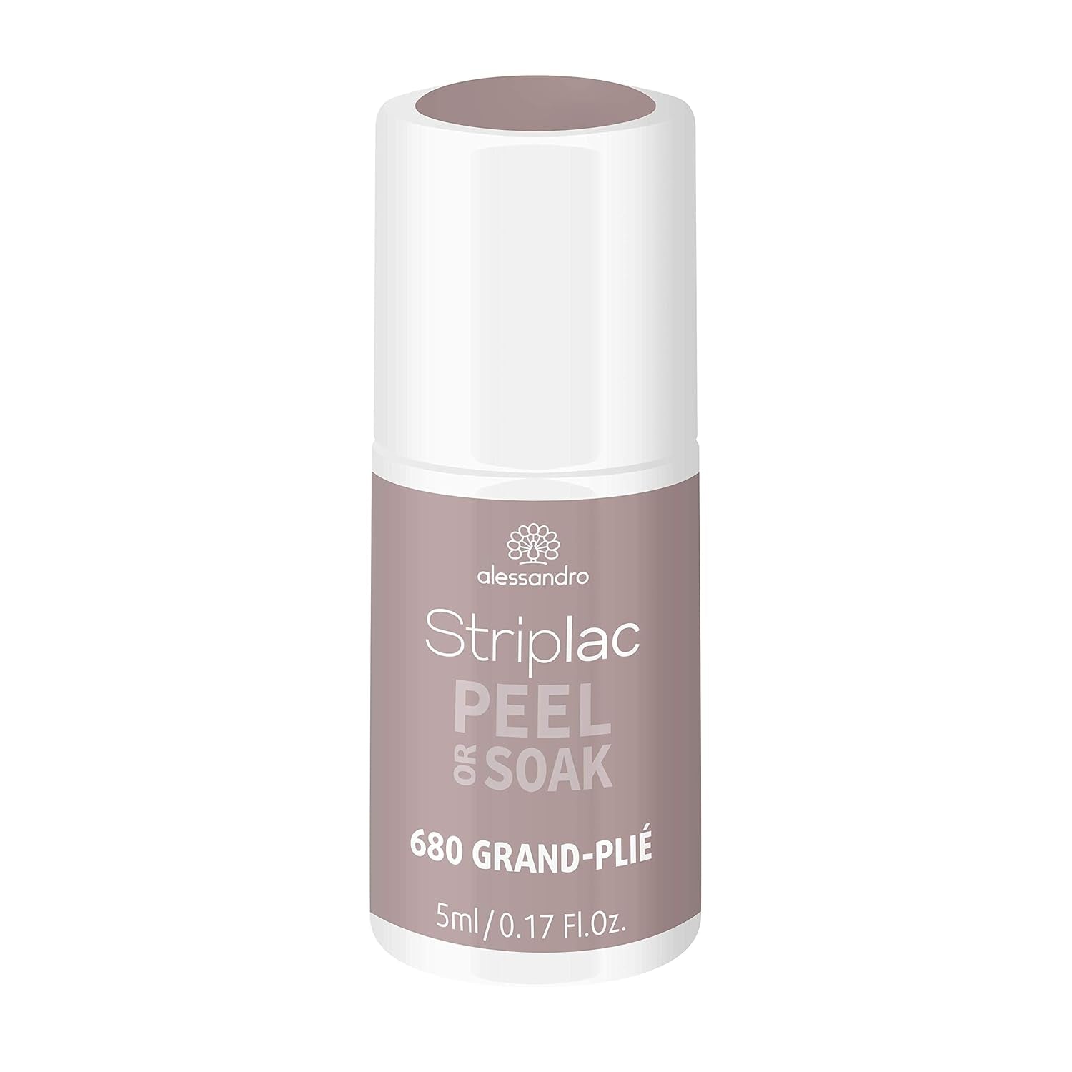 alessandro Striplac UV-Nagellack Flat White – Schonend und langanhaltend – Einfache Entfernung dank Peel-Off-Technologie – Vegan und tierversuchsfrei – 8 ml