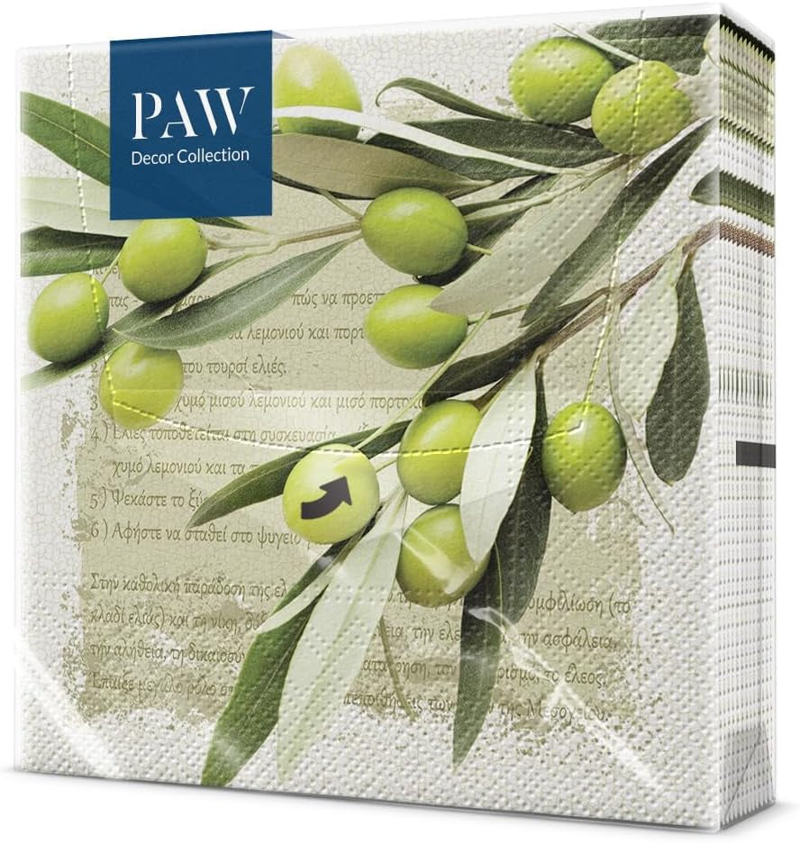 PAW - Șervețele 3 straturi (33 X 33 Cm) I 20 bucăți I Perfect pentru zile de naștere, petreceri, nunți, comuniuni și sărbători I Decorațiuni de masă șervețele de hârtie colorate - Monkey Jungle Fauna & Flora I Monkey Fun