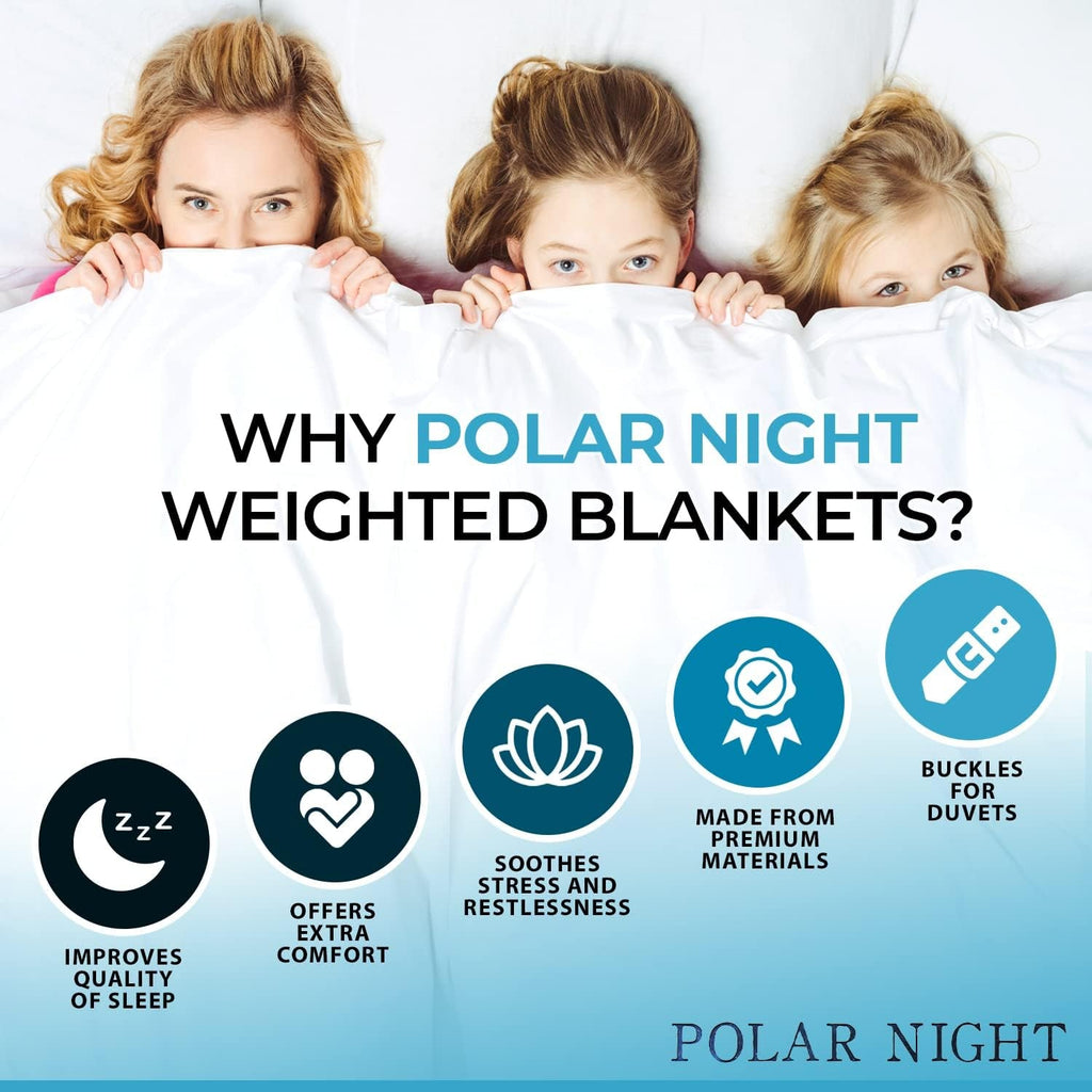 Pătură ponderată pentru adulți 150 X 200 Cm, 7Kg - Pătură ponderată pentru somn profund, pătură grea, pătură de terapie din bumbac 100%, pătură relaxantă Oeko-Tex® 100 Standard plapumă Paturi si Cuverturi Polar Night