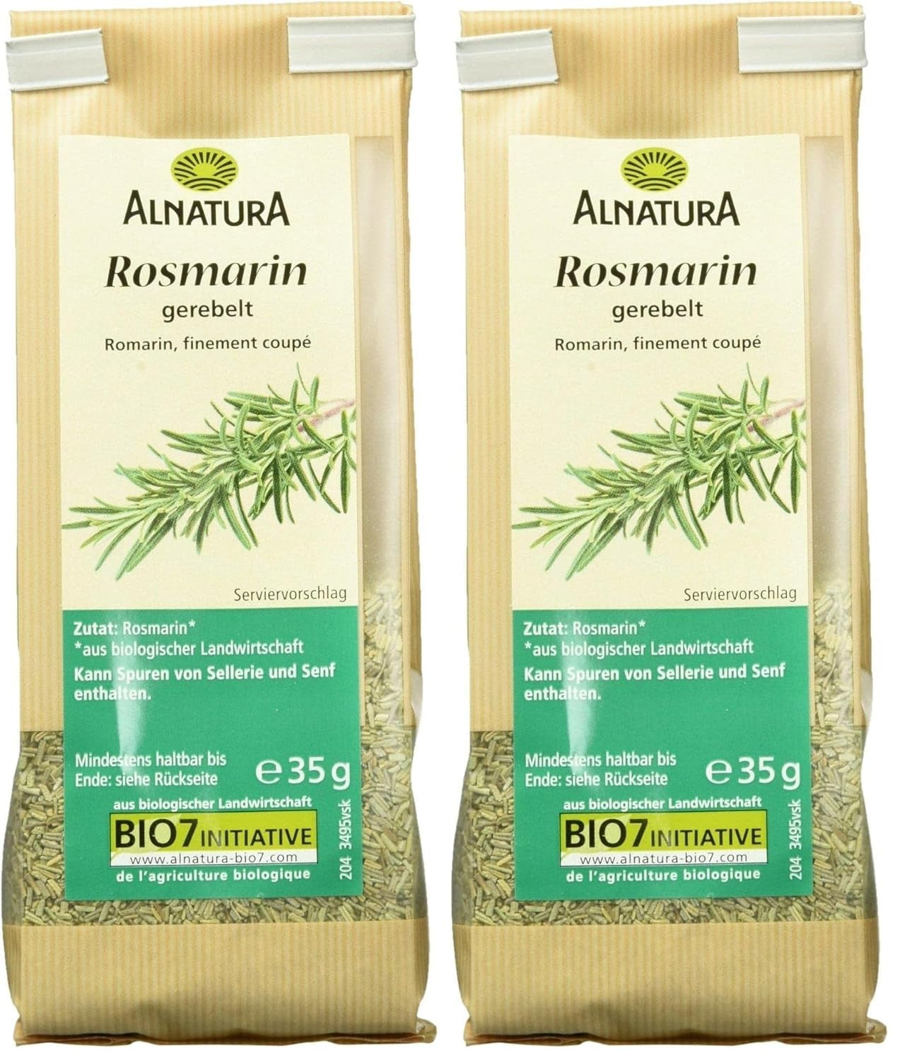 Bio Rosmarin gerebelt, 35g