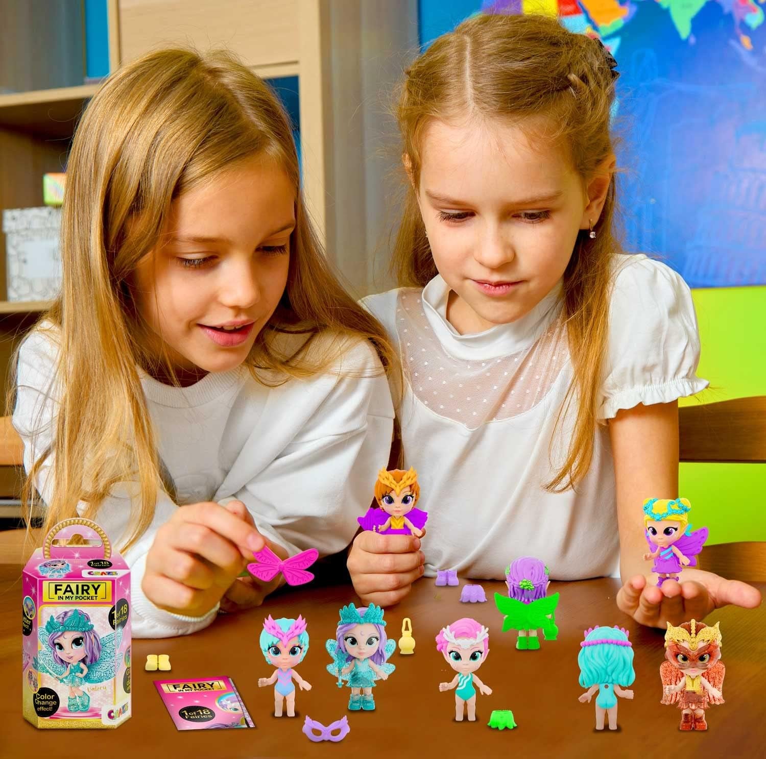 Zâna Nebuniei în Buzunarul Meu | Păpușă Zână cu Aripi, Jucărie Zână Colecționabilă cu Efecte Speciale precum Sclipici, Strălucire în Întuneric și Schimbare de Culoare