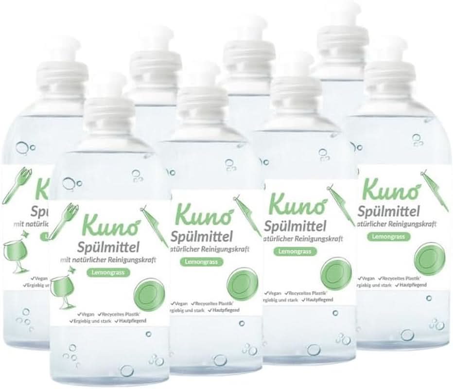 Kuno - Lichid de spălat vase manual, aroma si miros de lamaie, 500 ml Detergenti Bucatarie Naty Shop 8