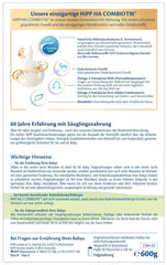 HiPP HA 2 Combiotik (4 x 600g) - Formulă de continuare după 6 luni, cu culturi naturale de acid lactic, fibre alimentare valoroase (GOS), Omega-3, proteine hidrolizate pentru sisteme imunitare sensibile