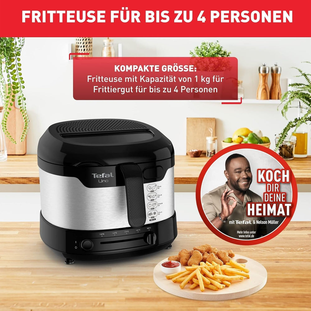 Friteuză Tefal Uno M FF215D, 1470 Watti, capacitate: 1 kg Electrocasnice Naty Shop