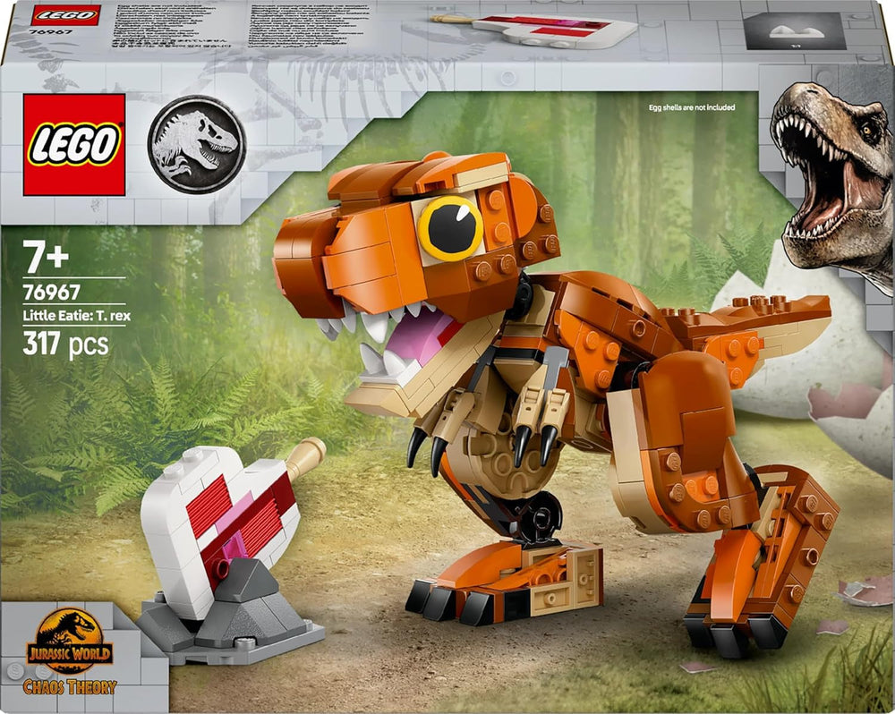 LEGO Jurassic World Little Eatie: T.Rex, jucărie de construcție pentru băieți și fete de la 7 ani, set de construcție cu dinozaur, cadou pentru copii, model cu gură, cap și coadă mobile 76967 Seturi de constructie Besuche den LEGO-Store