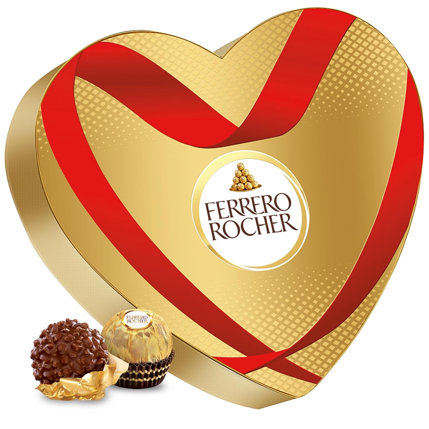 Ferrero Mon Chéri Heart – Cadou de ciocolată de Ziua Îndrăgostiților pentru el și ea – Ciocolată crocantă, lichior fructat și cireșe aromate – Pentru Ziua Îndrăgostiților, Ziua Mamei și Paște – 1 pachet de 147 g