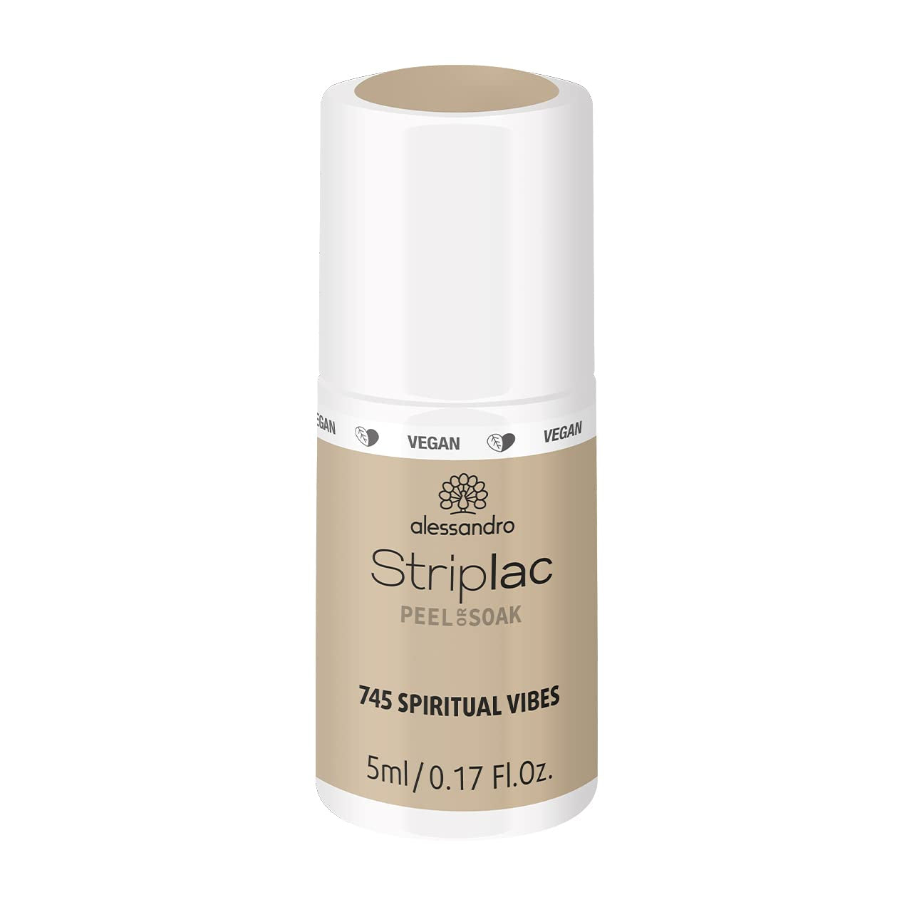 alessandro Striplac UV-Nagellack Flat White – Schonend und langanhaltend – Einfache Entfernung dank Peel-Off-Technologie – Vegan und tierversuchsfrei – 8 ml