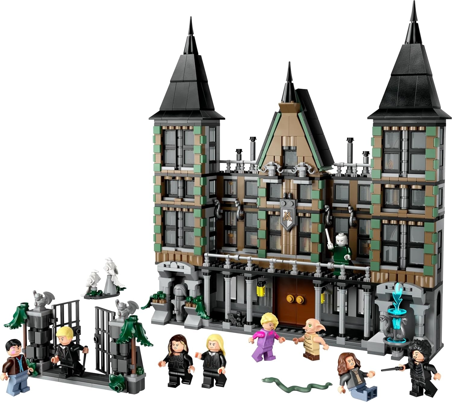 LEGO Harry Potter Malfoy Family Country Estate, jucărie fantastică de colecționat și expus, cadou pentru băieți, fete și fani ai lumii vrăjitorilor, idee de cadou cu 9 minifigurine 76453 Seturi de constructie Besuche den LEGO-Store