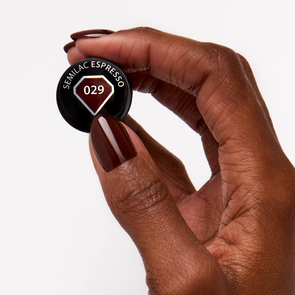 Oja UV Semilac 029 Espresso 7ml Colecția Black&White