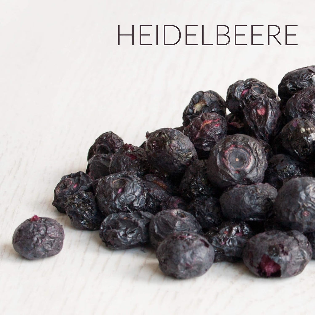 Afine liofilizate: 100g afine cultivate uscate pentru smoothie-uri, muesli, topping pentru terci - fructe de pădure liofilizate fără zahăr adăugat - Afine liofilizate NutriPur Produse deshidratate Naty Shop