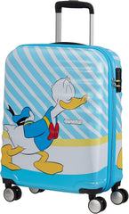 American Tourister Wavebreaker Disney - Spinner S, bagaje pentru copii, 55 cm, 36 L, multicolor (Donald Blue Kiss) Bagaje și echipament de călătorie Naty Shop Multicolor (Donald Blue Kiss) Spinner S (55 Cm - 36 L) Disney