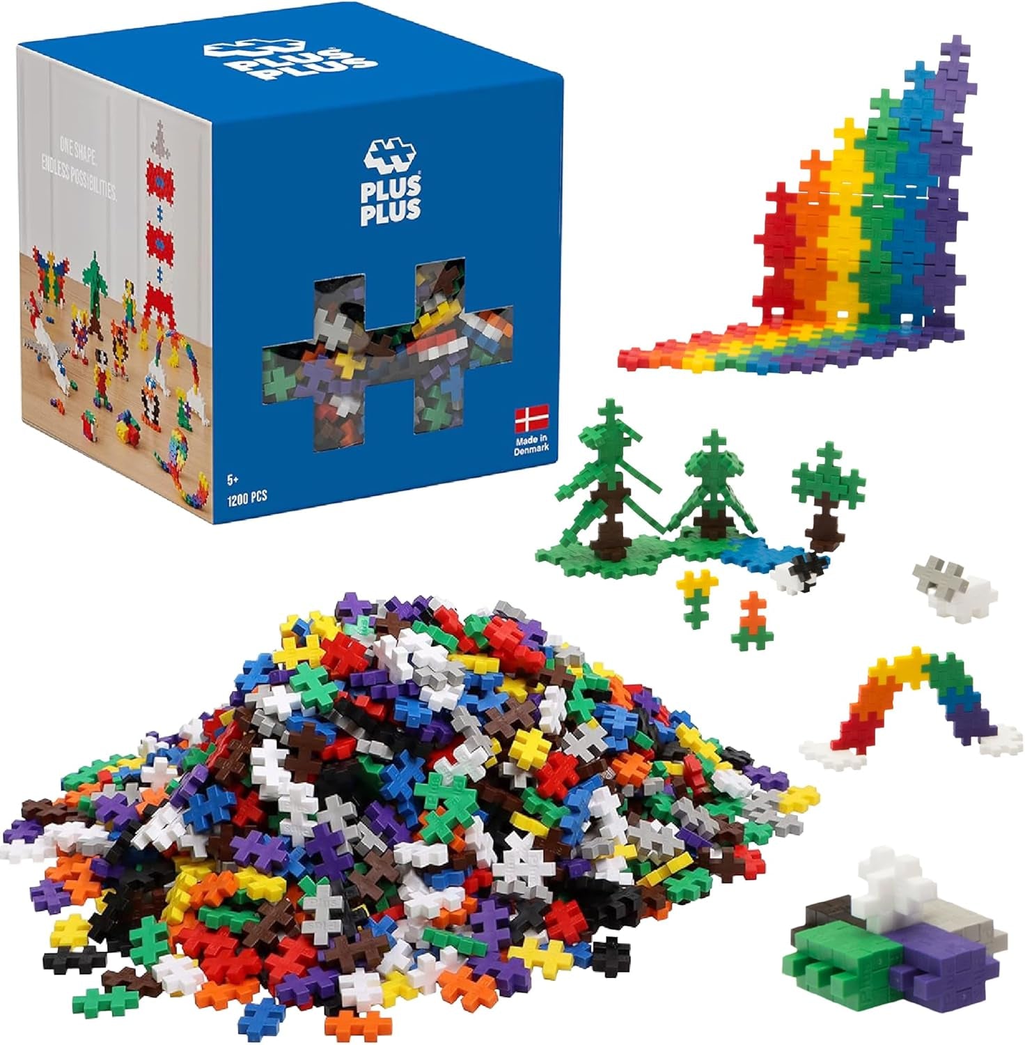Geniales Konstruktionsspielzeug, Open Play Basic, Bausteine-Set, 1200 Teile