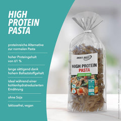 Paste proteice Best Body Nutrition 6 x 200g – Fit4Day Tagliatelle bogate în proteine – 61% proteine, conținut scăzut de carbohidrați, vegane și fără lactoză, fără soia – Proteine din mazăre de înaltă calitate – pentru diete sărace în carbohidrați