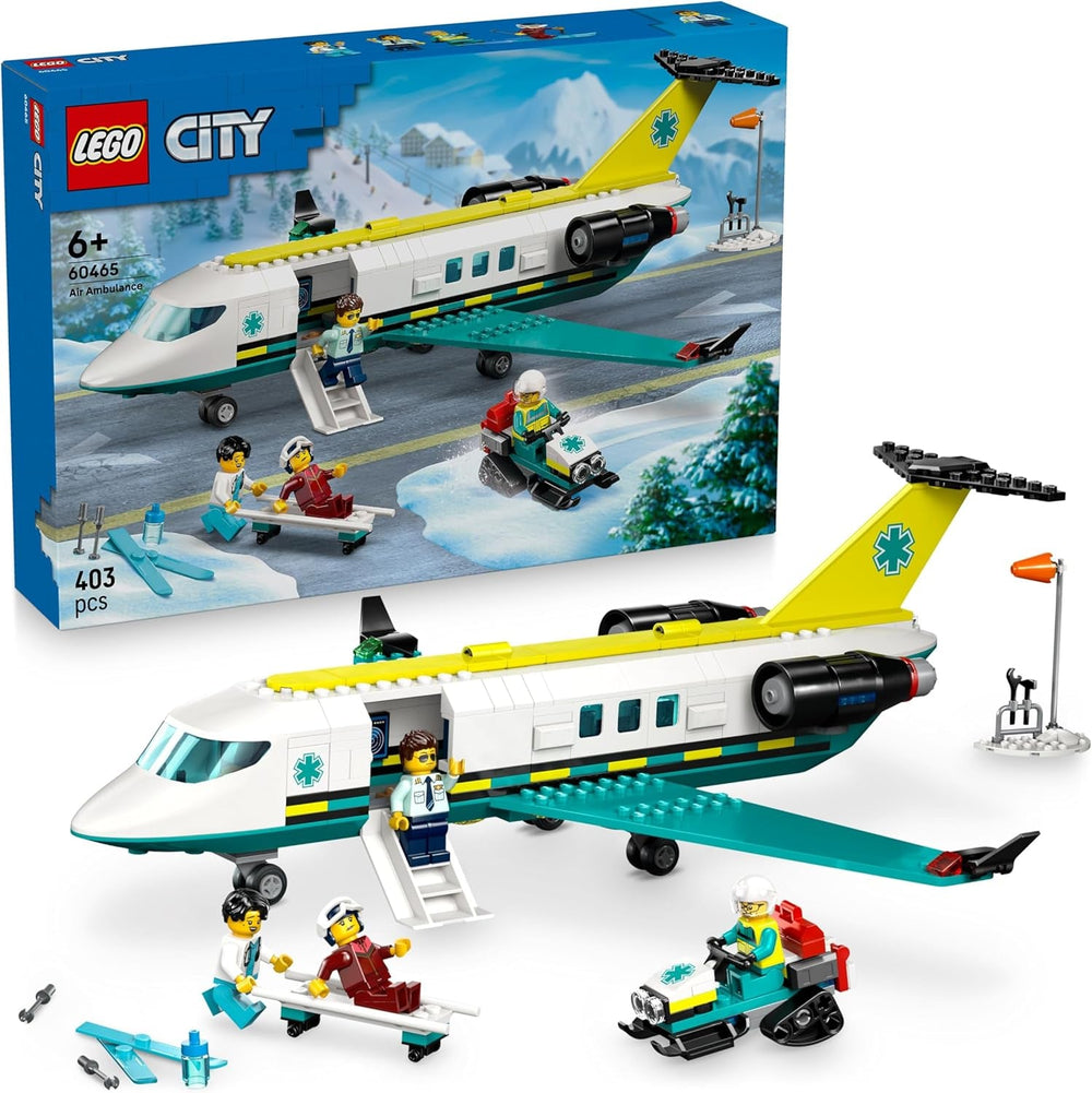 LEGO City Hubschrauber der Küstenwache - Spielzeug Einsatzfahrzeug - Modellbau mit Schiebetüren, Winde, 4 Minifiguren und Hai Figur - Geburtstagsgeschenk für Jungen ab 7 Jahren - 60503