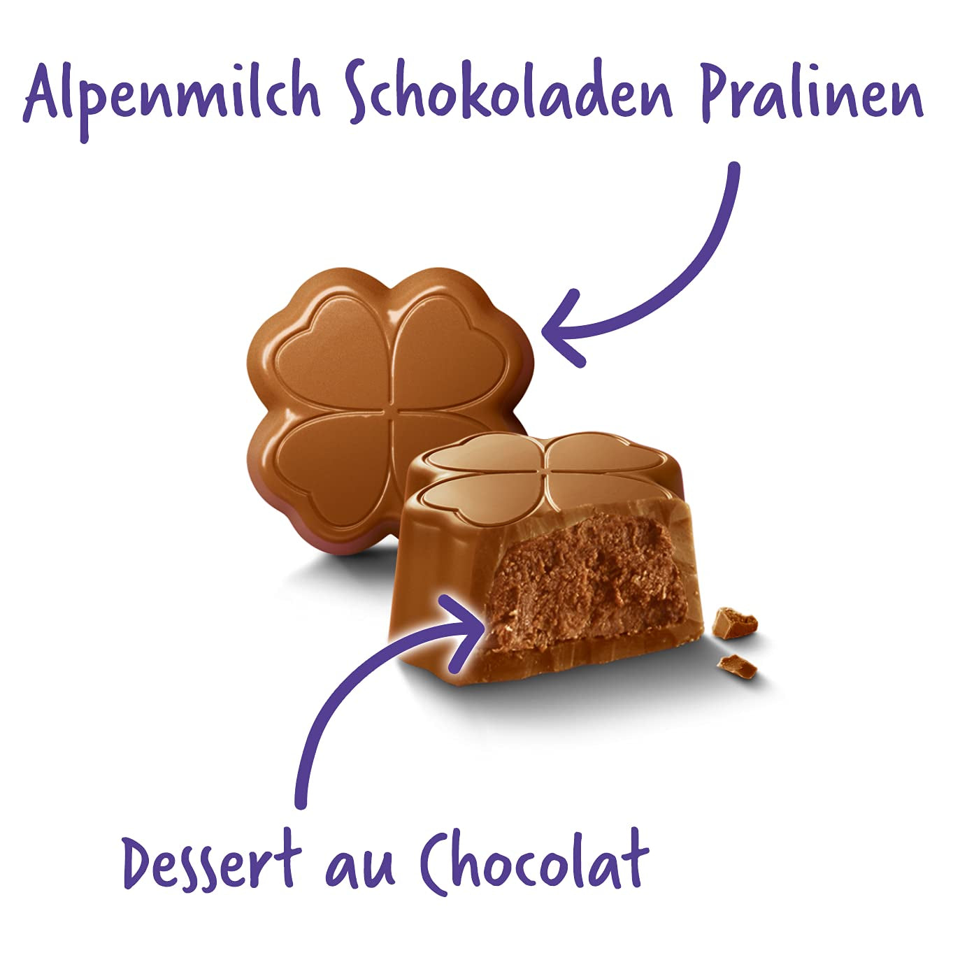 Praline Milka All the Best 10 x 110g, Praline fine din ciocolată cu lapte alpină cu umplutură de cremă de cacao (pachet de 2)
