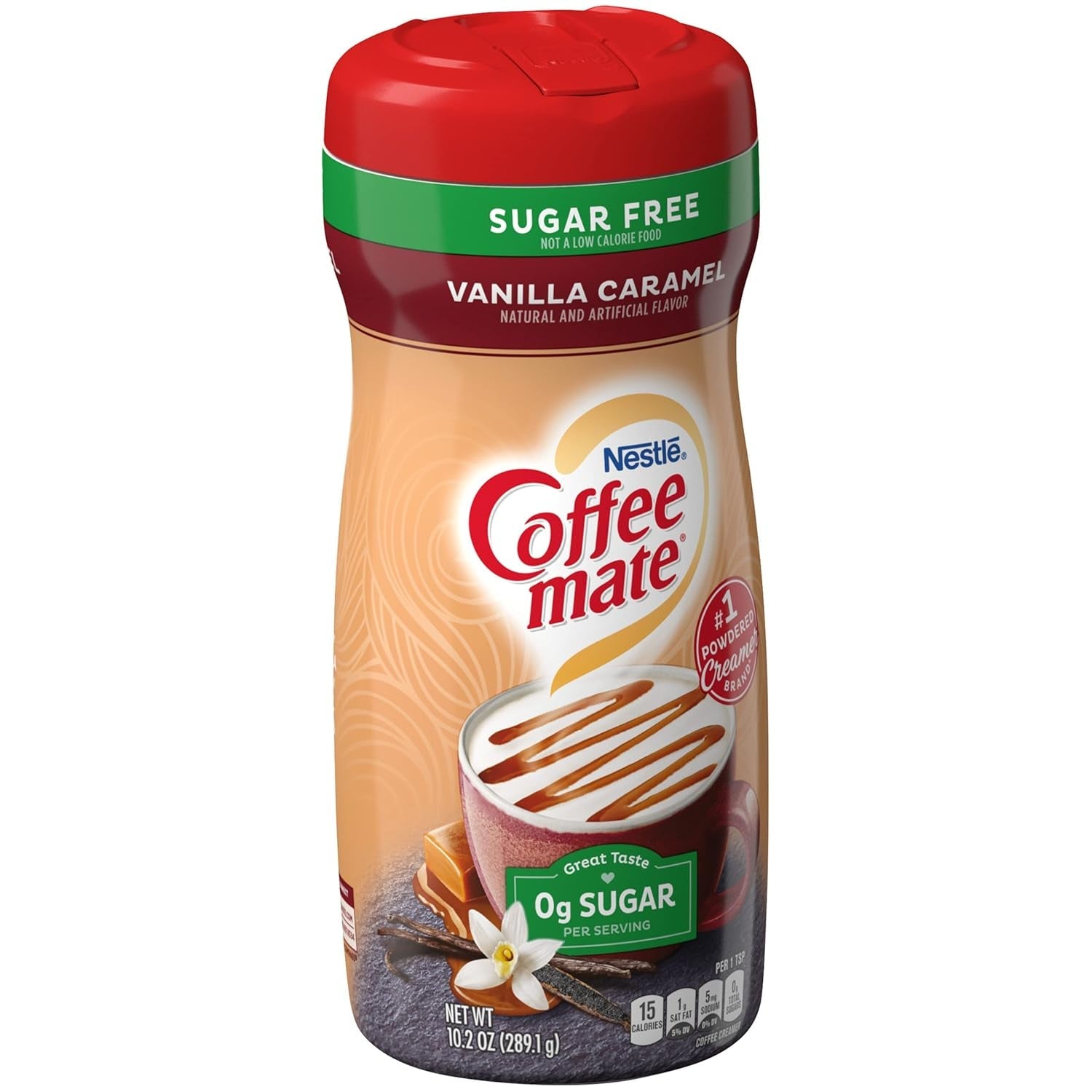 Coffee-Mate Vanilla Caramel, Sugar-Free Powdered Coffee Creamer, Kaffeesahne Pulver - Vanille Karamell - OHNE ZUCKER! aus USA
