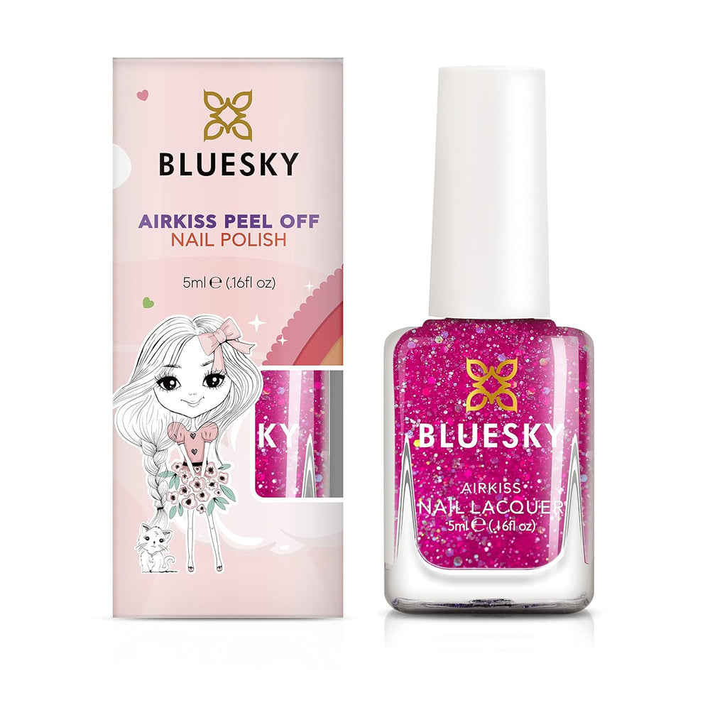 Oja pentru unghii BLUESKY Kids – Oja pentru unghii pentru copii, decojibilă, pe bază de apă, fără solvenți, ușor de îndepărtat, 5 ml (Disco Time)