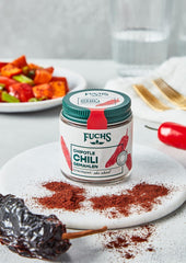 Fuchs Gewürze - Chipotle Chili gemahlen | Rauchiges Chilipulver | Chilipulver in Premium-Qualität | 50 g im wiederverschließbaren Gewürzglas