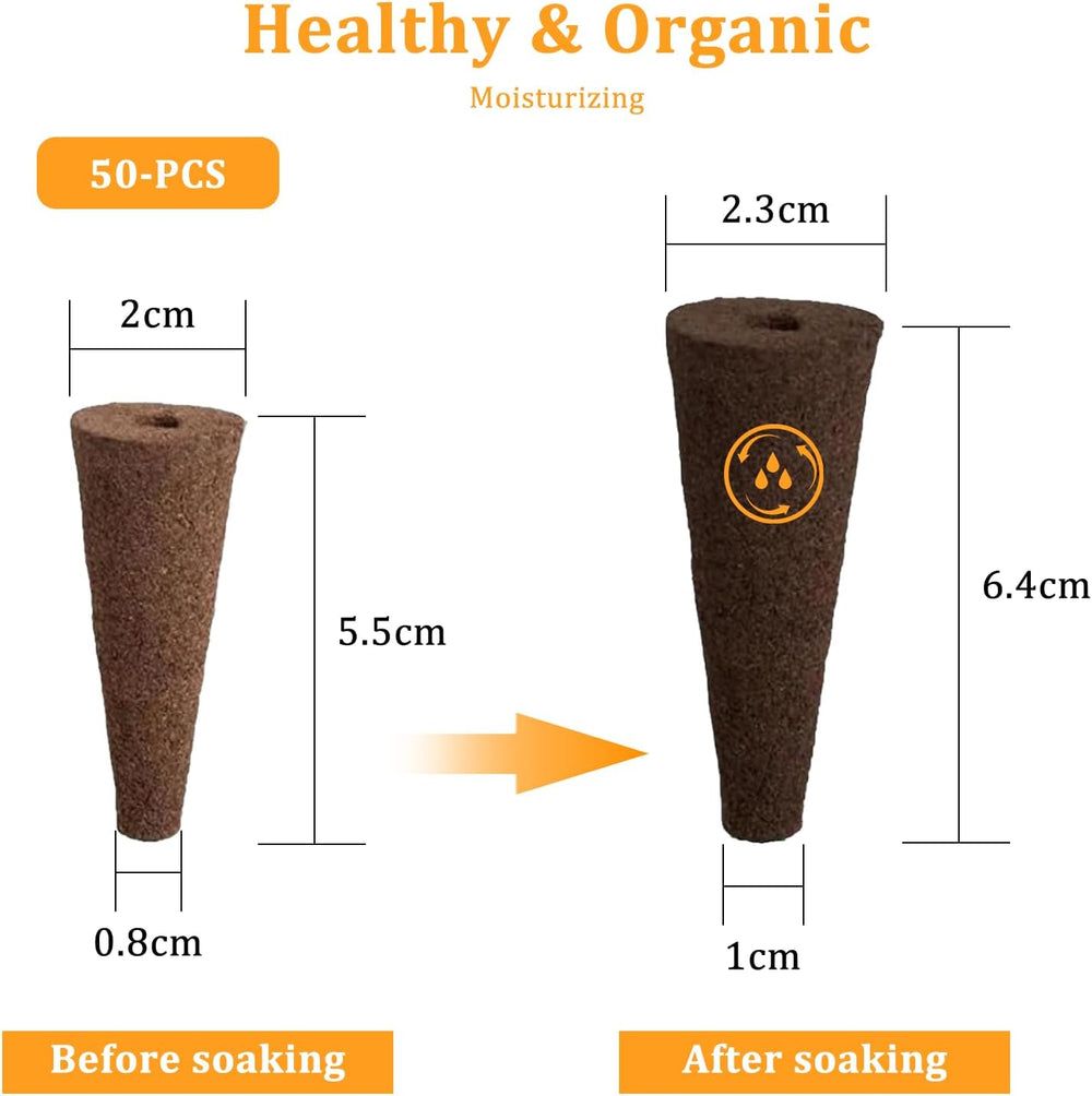 50 de bureți pentru creșterea hidroponică, bureți pentru răsaduri pentru hidroponie, dopuri de burete pentru creșterea rădăcinilor, potrivite pentru diverse tipuri de muguri, cum ar fi roșii, căpșuni, mentă