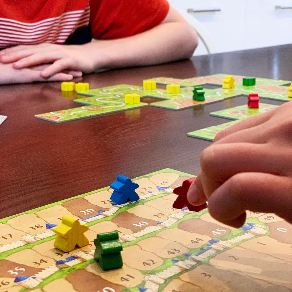 Hans im Glück, UNbox Now, Carcassonne V3.0, joc de bază, joc de familie, Jocul Anului 2001, 2-5 jucători, vârste 7+, 35 de minute de joc, germană