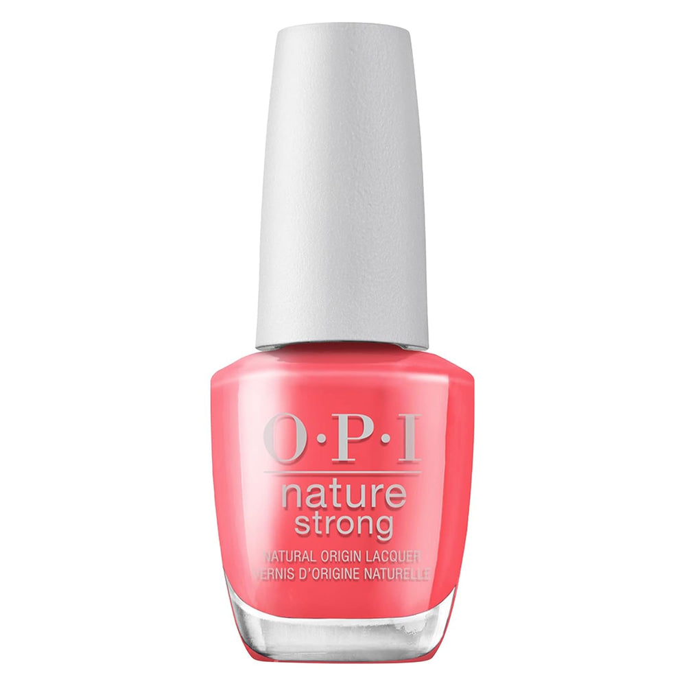 OPI Nature Strong Red and Orange Shades – ojă de lungă durată cu o formulă vegană, inovatoare, care conține ingrediente naturale – pentru unghii strălucitoare