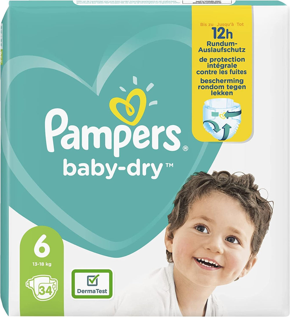 Scutece Pampers 81657566 Baby-Dry Pants, albe