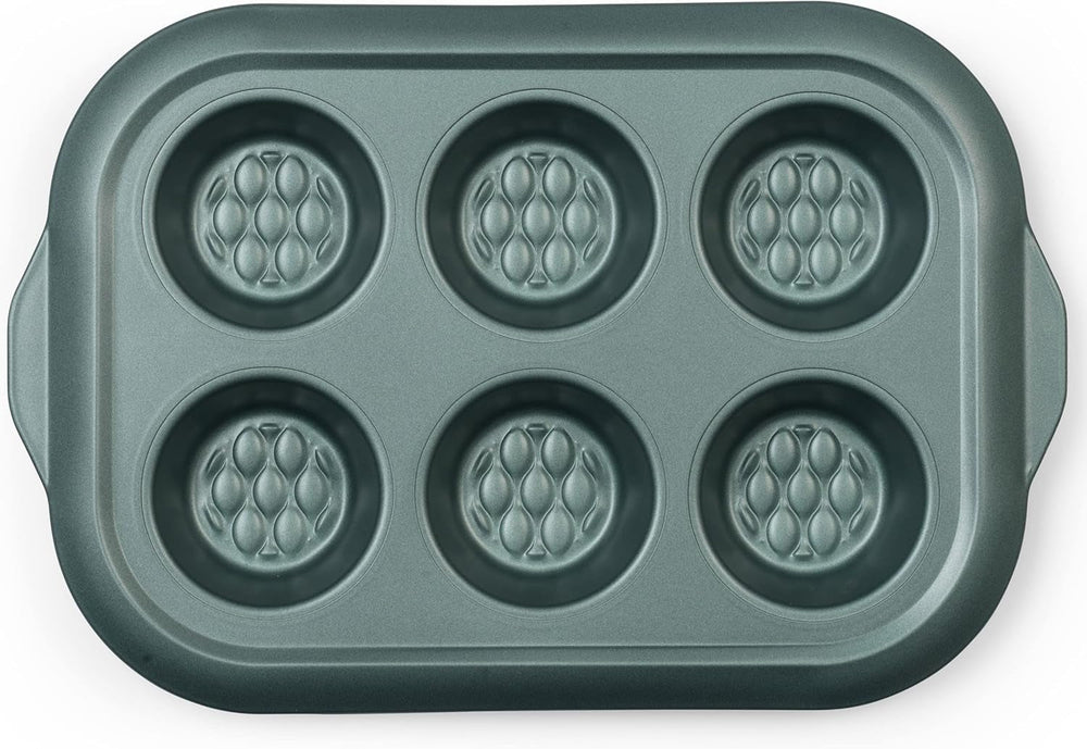 Progress BW09819G2EU7 Shimmer Kollektion, Runde Backform Aus Kohlenstoffstahl Mit Antihaftbeschichtung, Ideal Für Pies, Kuchen, Torten Und Quiches, 28 Cm, Grün Matrite si tavi pentru copt Naty Shop 30Cm Muffin