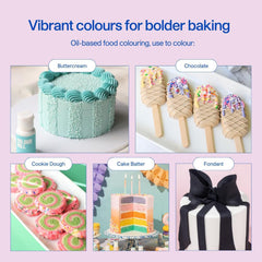 Colorant alimentar pe bază de ulei Colour Mill Blend Violet - Colorant alimentar pentru ciocolată, fondant, brioșe, prăjituri, copt, macaroane - Colorant alimentar pentru decorarea torturilor - 100 ml
