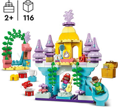 LEGO DUPLO | Disney Ariel's Magical Underwater Palace, jucărie educativă pentru Ariel sirena, castel subacvatic pentru copii cu vârsta de peste 2 ani 10435 Seturi de constructie Besuche den LEGO-Store