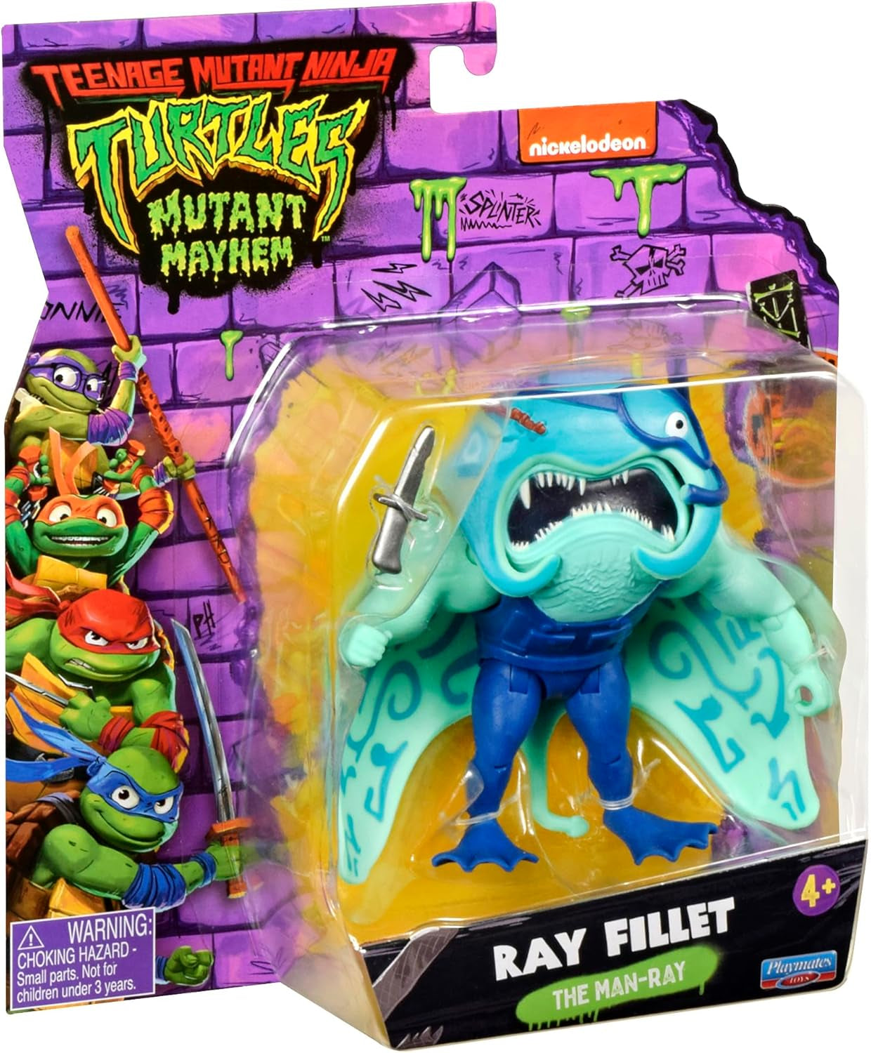 TEENAGE MUTANT NINJA Turtles - Figura de bază Ray Fillet Action figures Naty Shop