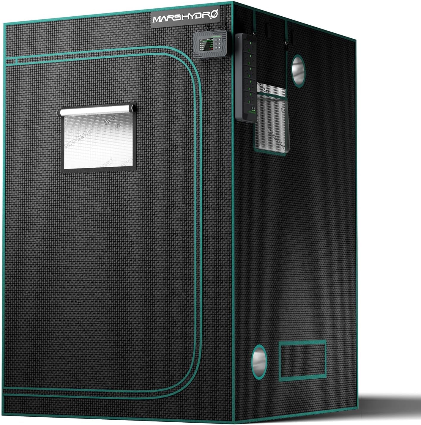 Cort de creștere MARS HYDRO 60x60x140cm, Cort de creștere pentru interior, Corturi de creștere din Mylar reflectorizante pentru hidroponie, Tavă inferioară detașabilă, pentru spațiu de creștere a plantelor