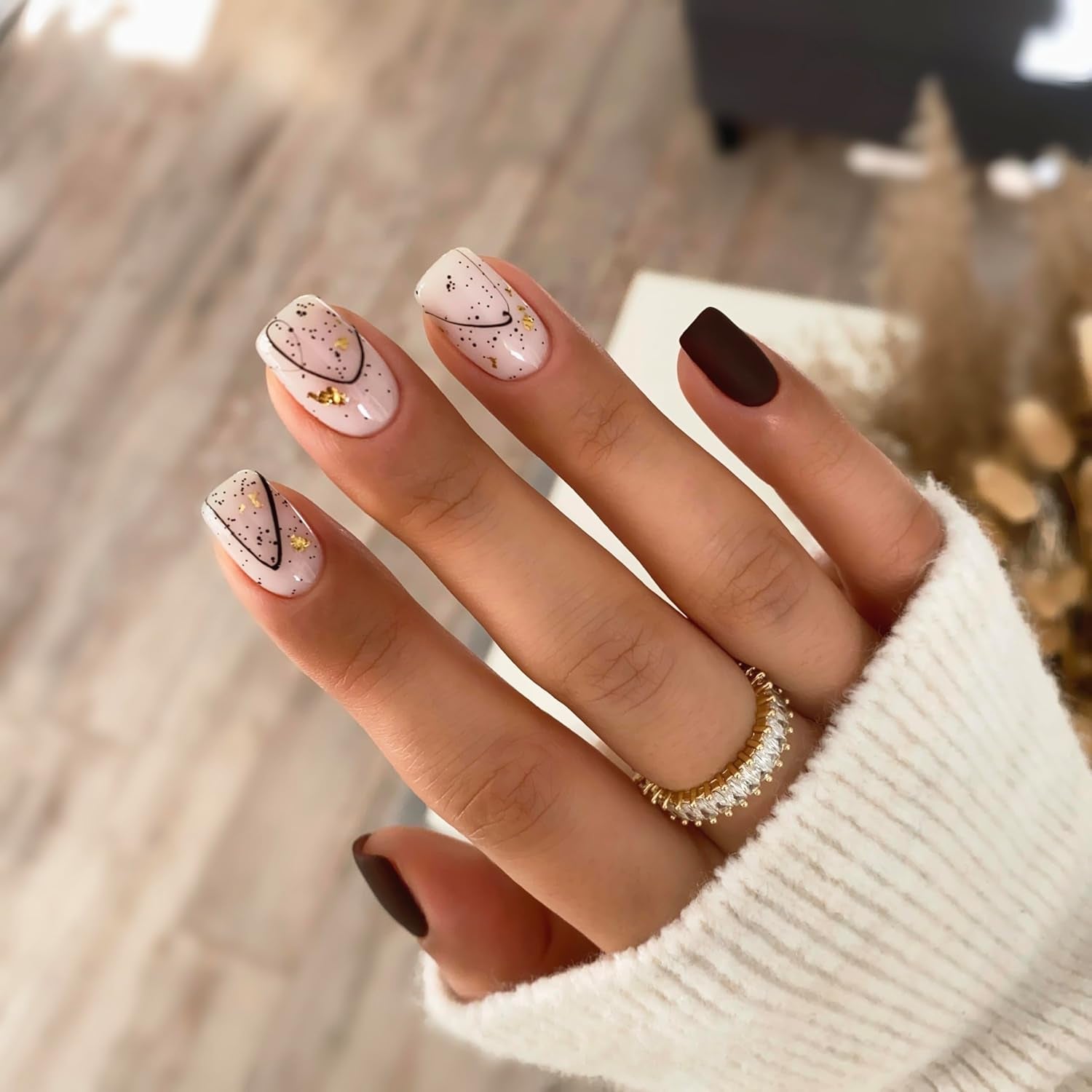 Oja UV Semilac 029 Espresso 7ml Colecția Black&White