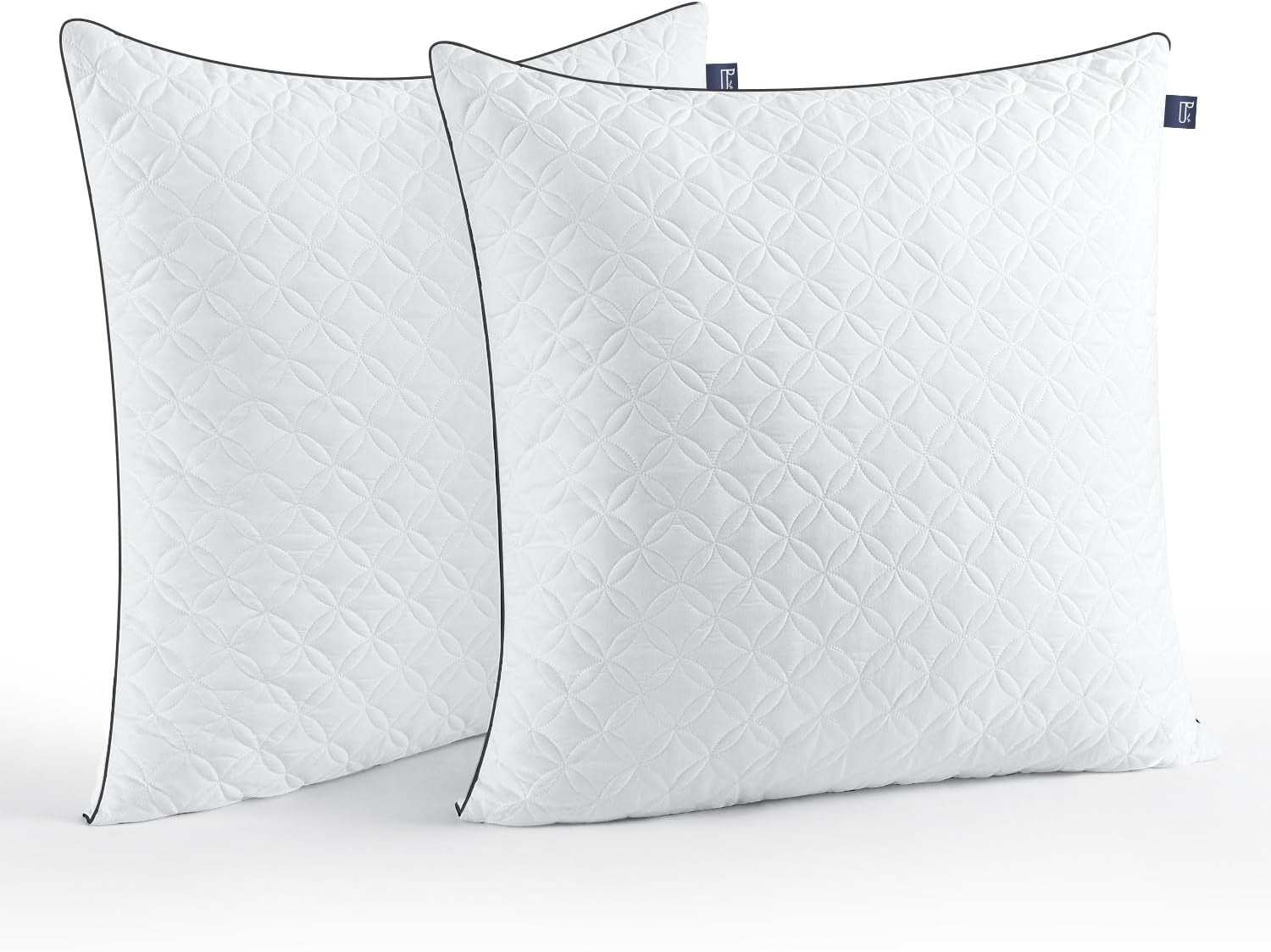 Pernă Bedstory 40X80Cm Set de 2 perne, pernă de dormit din microfibră 2X950G, pernă de pat respirabilă și lavabilă, ideală pentru un somn odihnitor profund, certificată Oeko-Tex Perne standard Naty Shop 2.0 Alb Negru 80X80