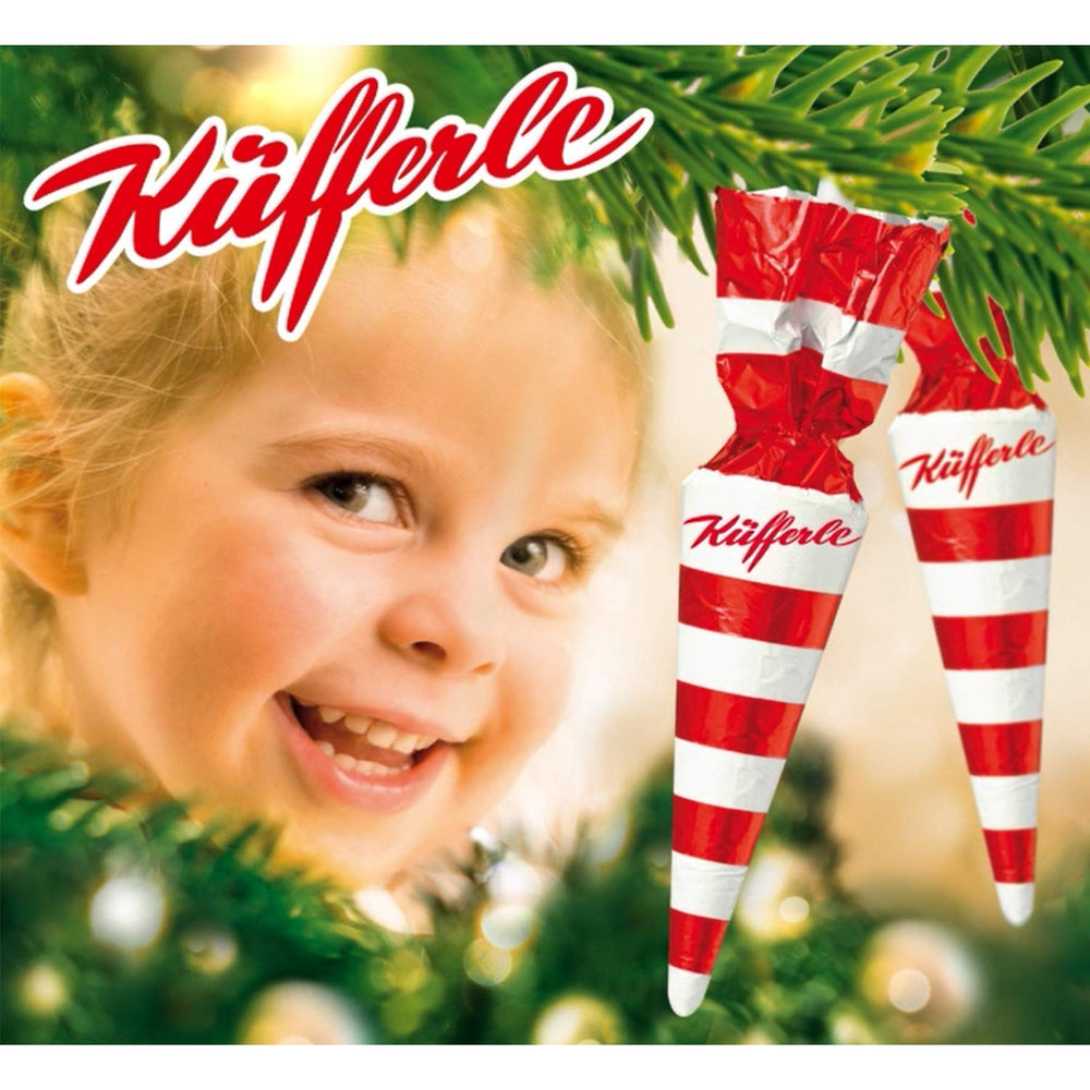 Umbrele de ciocolată Küfferle Polar Silver 810g (60 bucăți)