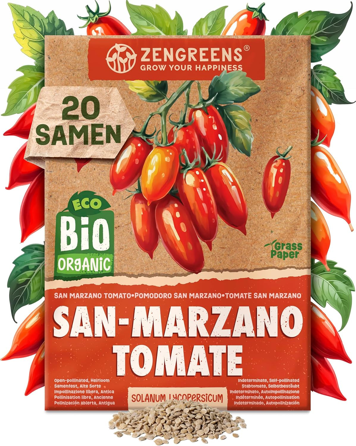 Semințe de roșii organice într-un set de 10 - 10 semințe de roșii pentru cultivare ușoară în grădină, balcon sau strat înălțat - semințe de plante - răsaduri